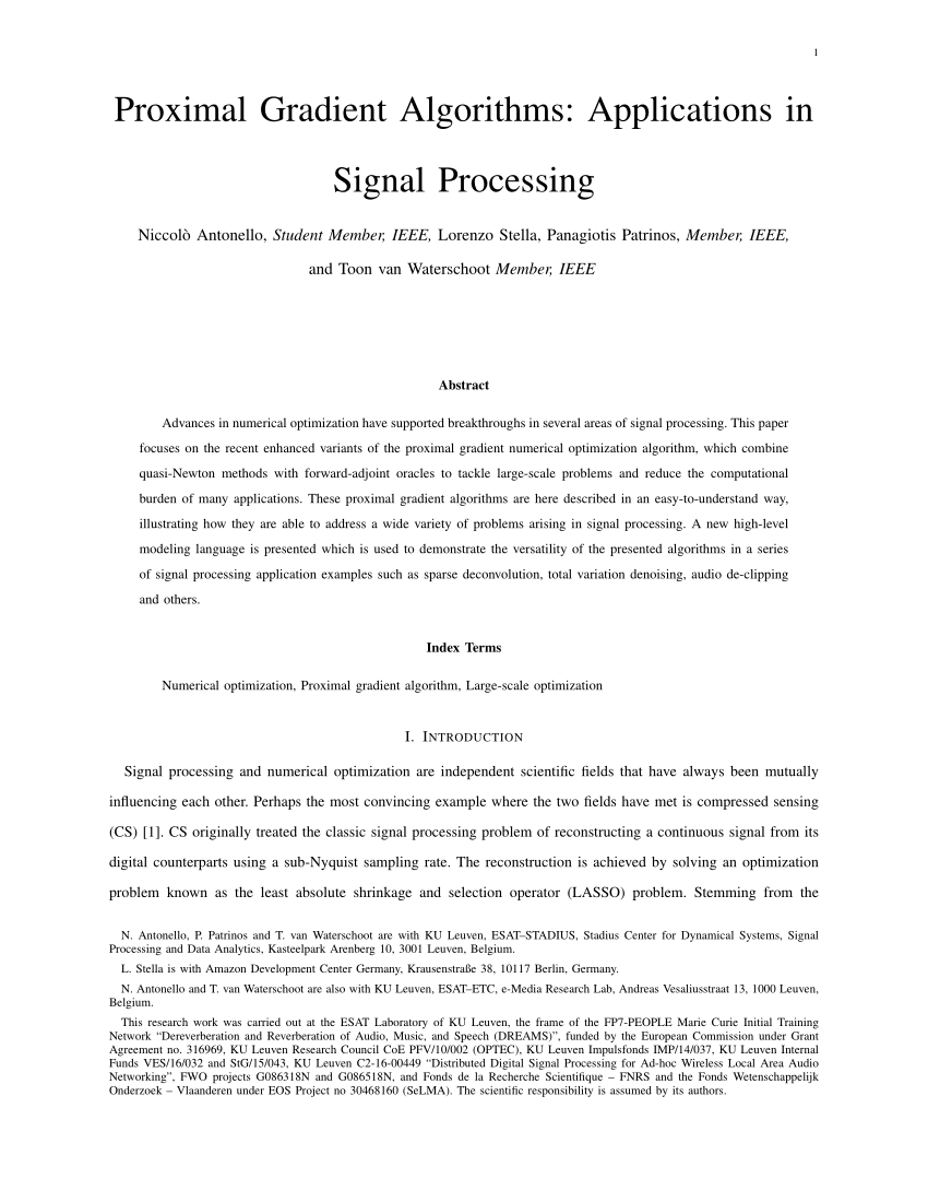 proximal gradient algorithm to recover sparse vector code