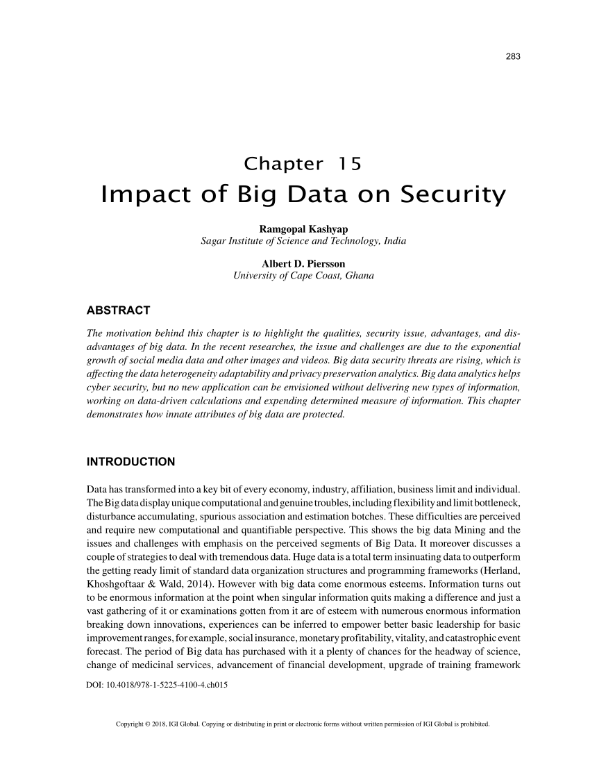 research paper on security in big data