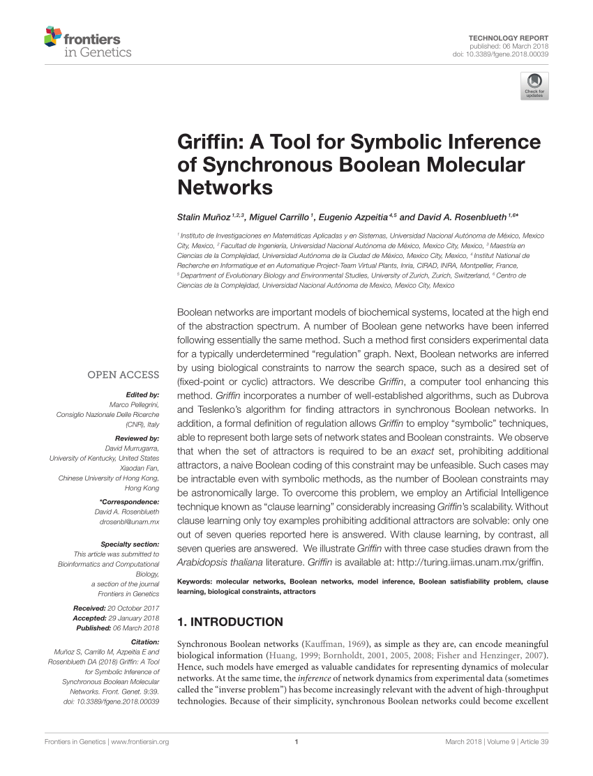 PDF) Griffin: A Tool for Symbolic Inference of Synchronous Boolean ...