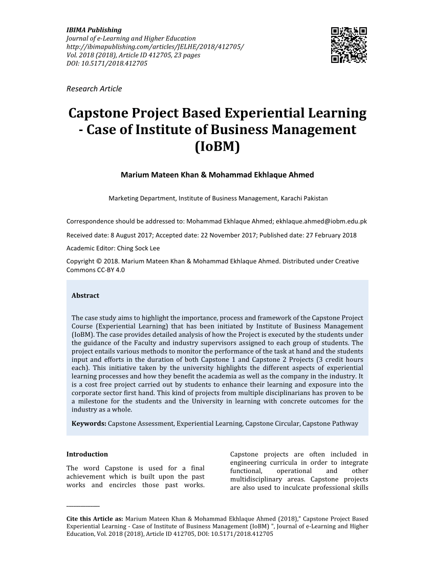 it capstone project examples pdf