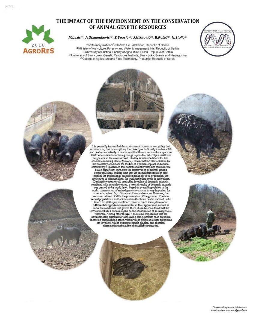 PDF) THE IMPACT OF THE ENVIRONMENT ON THE CONSERVATION OF ANIMAL GENETIC  RESOURCES