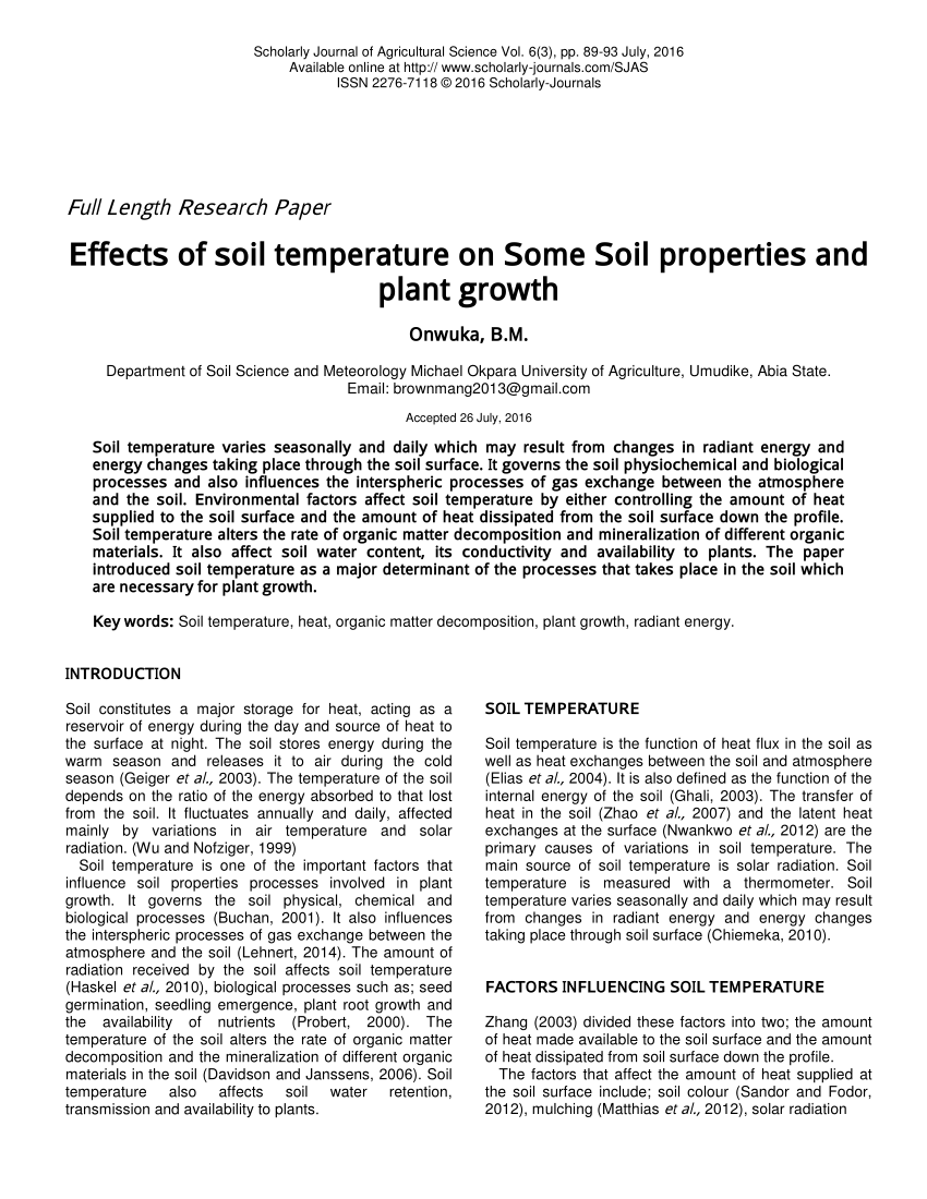 research paper about soil science
