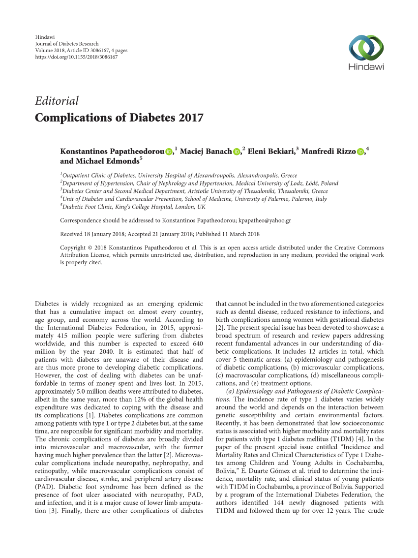 research paper on diabetes