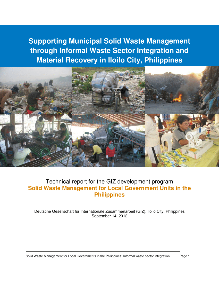 solid waste management in the philippines research paper