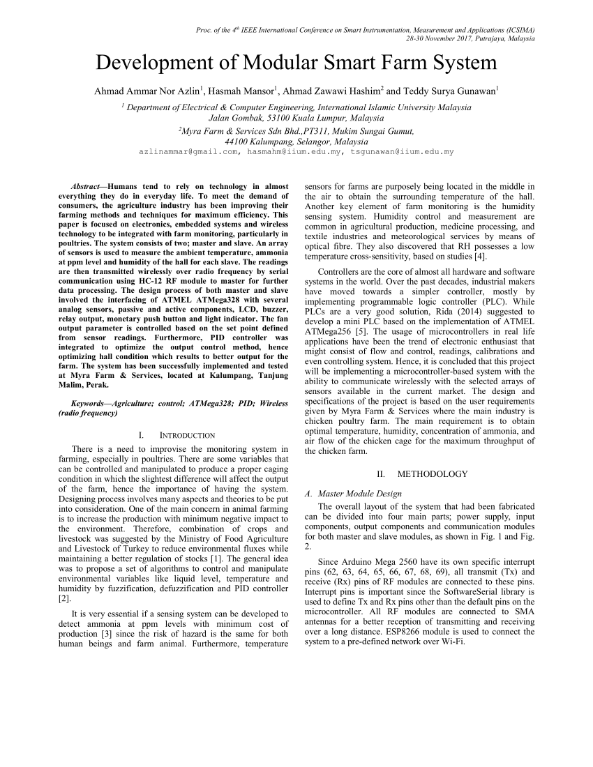 PDF) Development of modular smart farm system