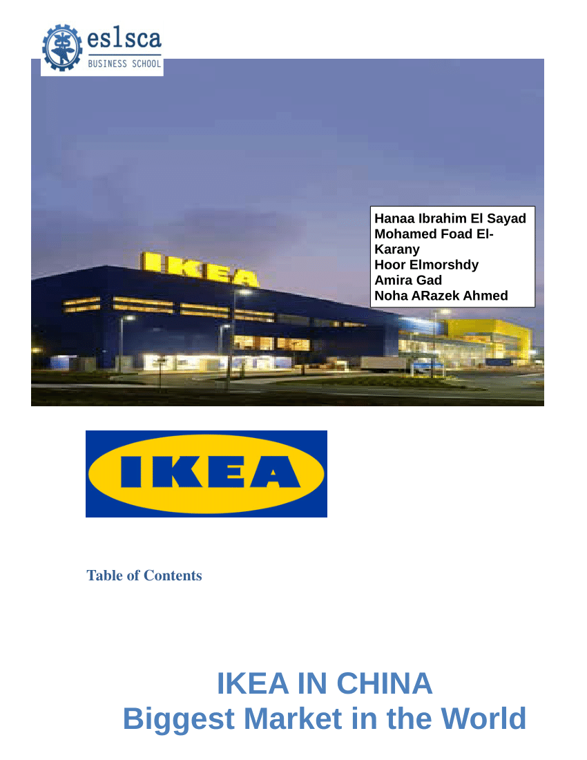 Pdf Ikea In China Biggest Market In The World Financial Risks