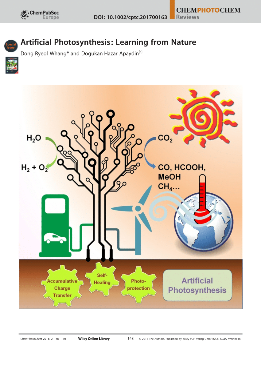 artificial photosynthesis research paper