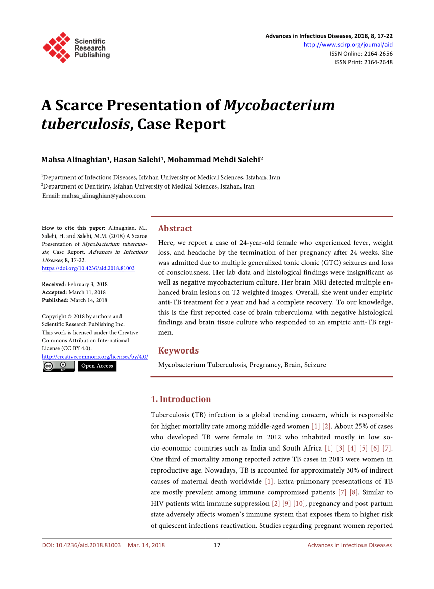 literature review on mycobacterium tuberculosis