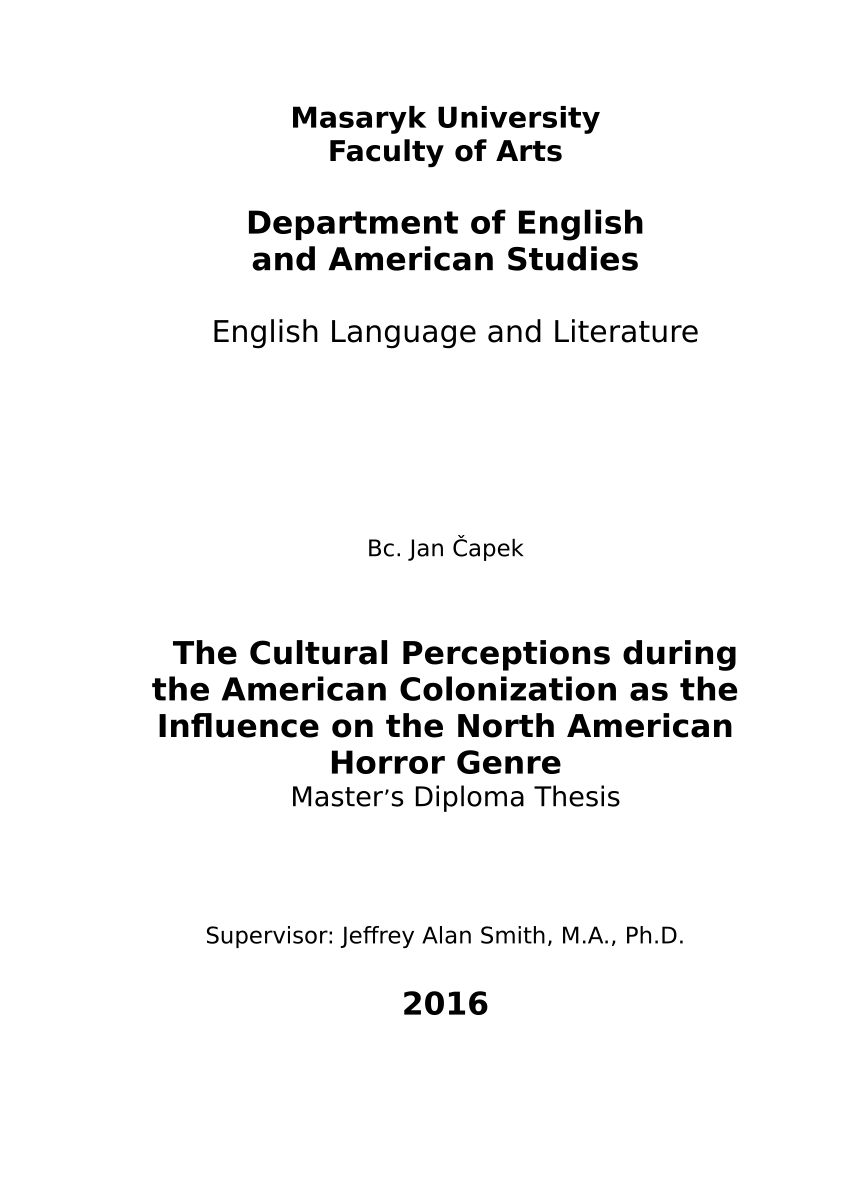 thesis about english colonization