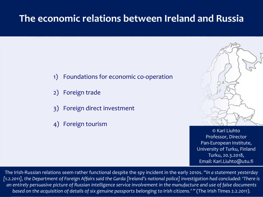 Pdf The Economic Relations Between Ireland And Russia