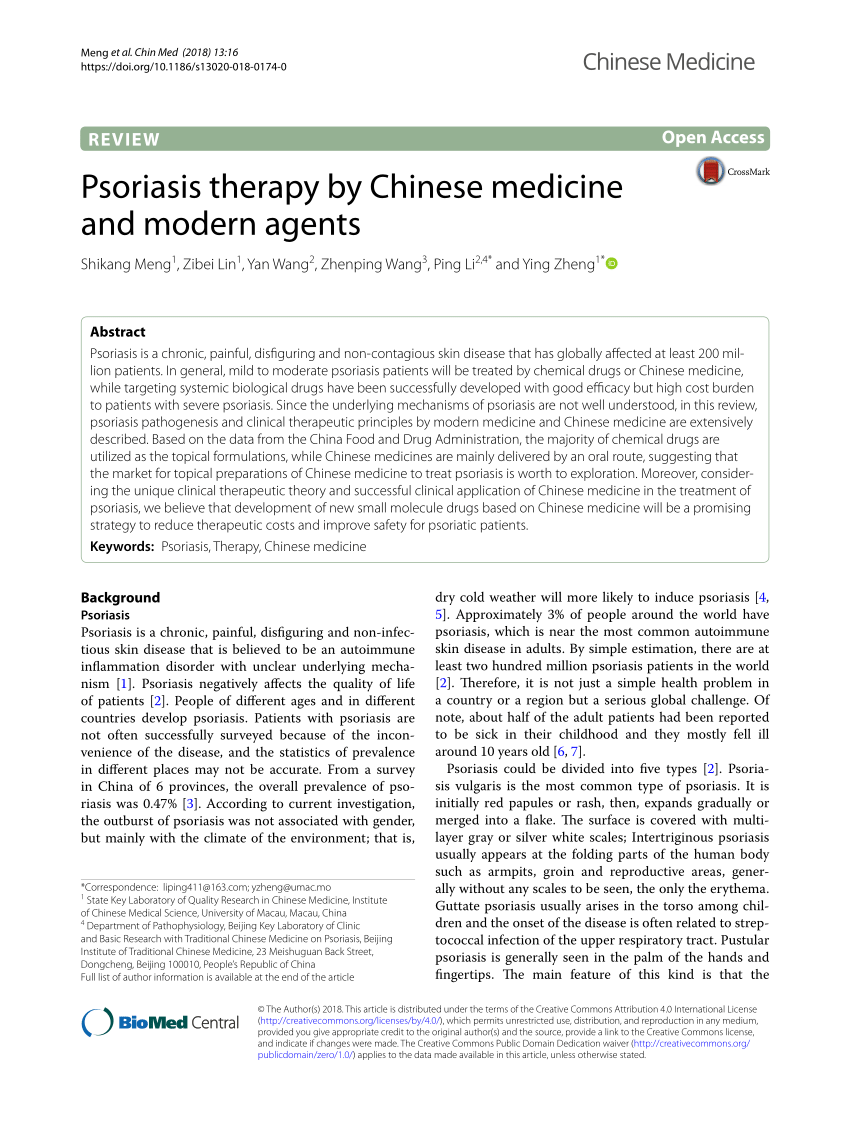 Kínai sampon psoriasis