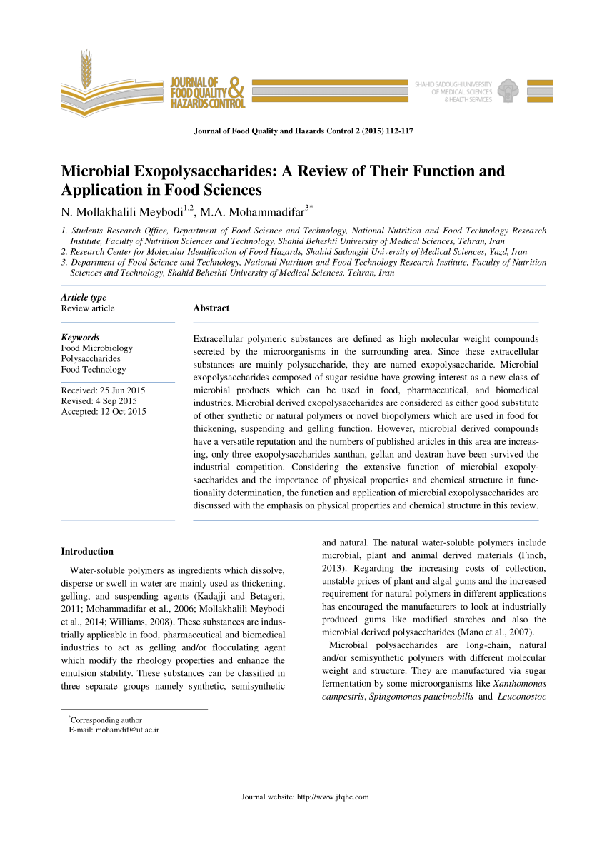 thesis on exopolysaccharide pdf