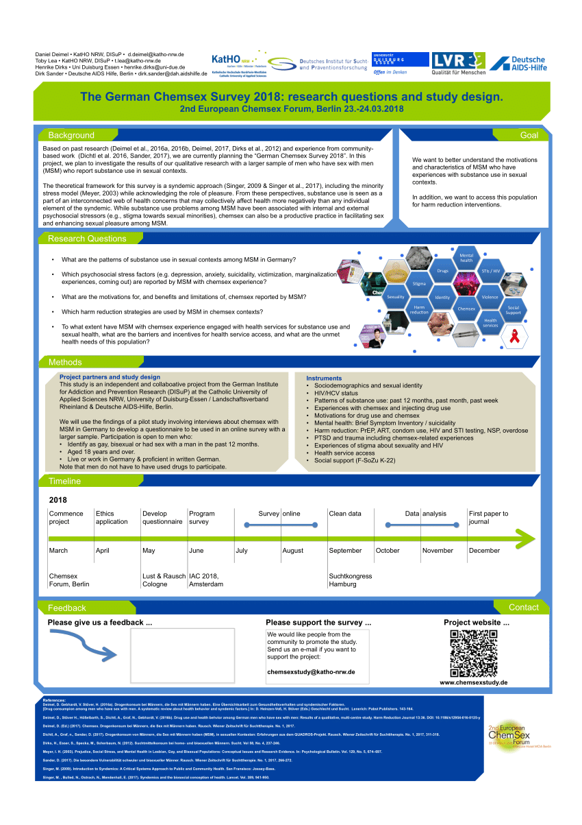 PDF) The German Chemsex Survey 2018: research questions and study design.