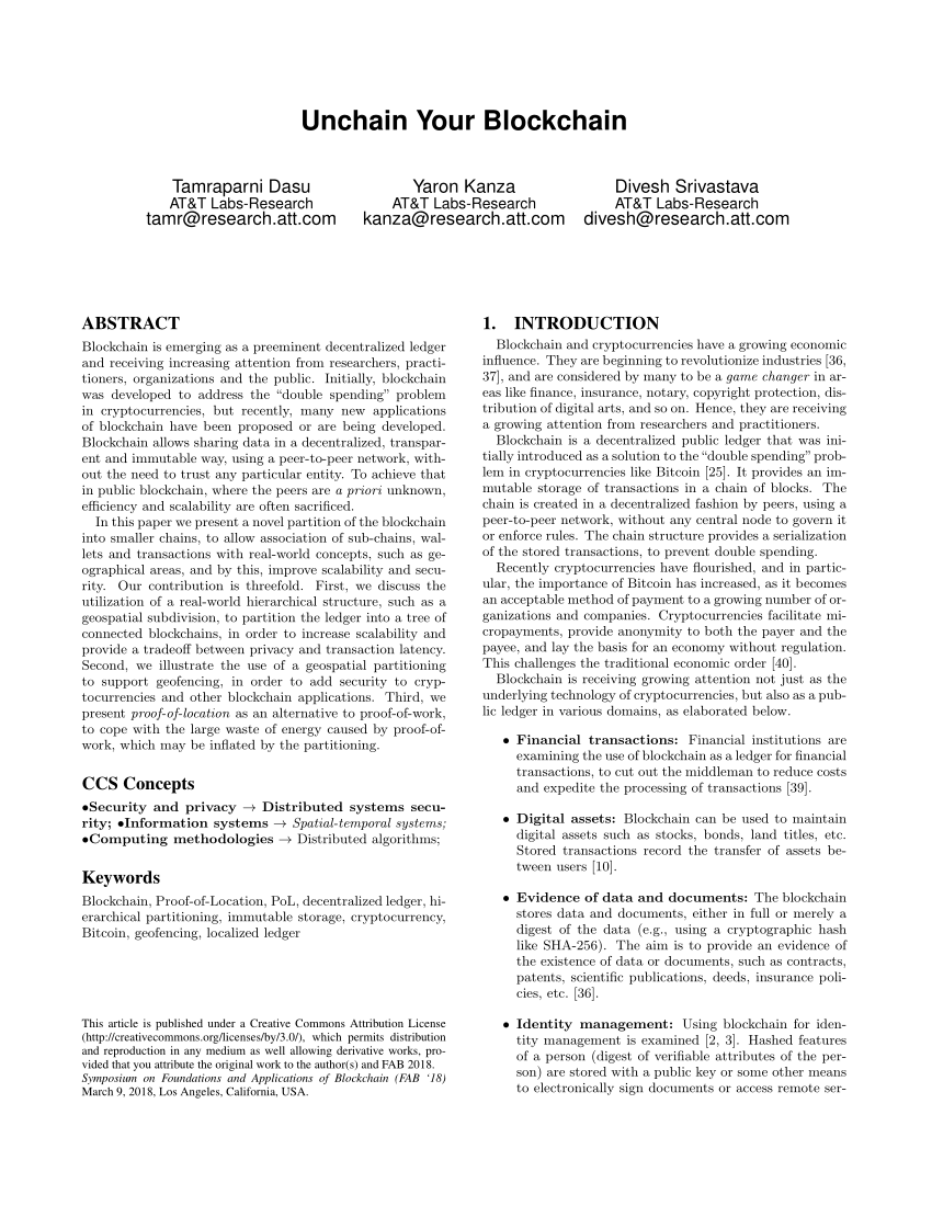 research paper on blockchain pdf