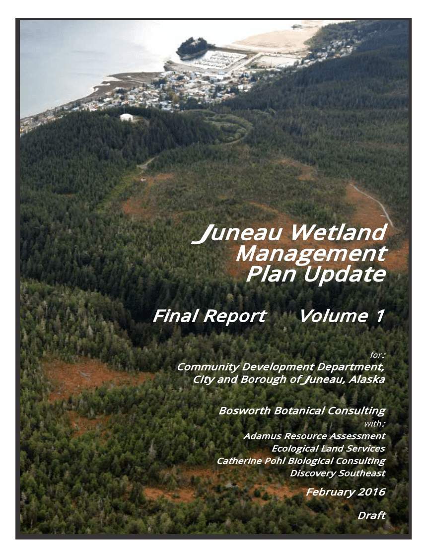 Pdf Juneau Wetlands Assessment Volume 1