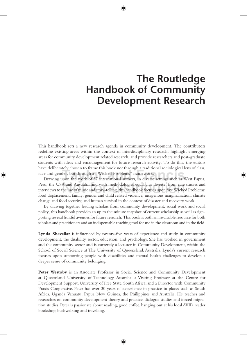 community development essay pdf