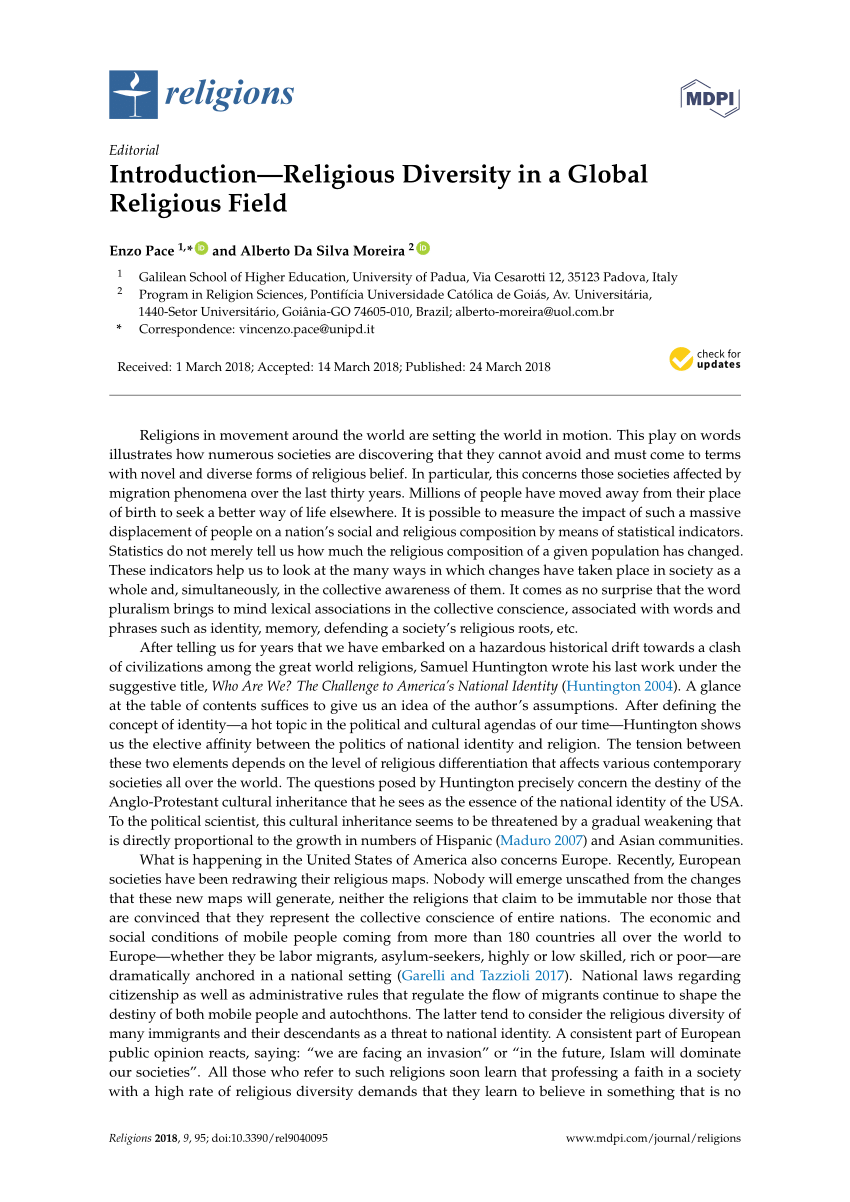research on religious diversity