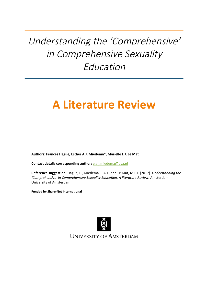 a review report on comprehensive sexuality education in bangladesh