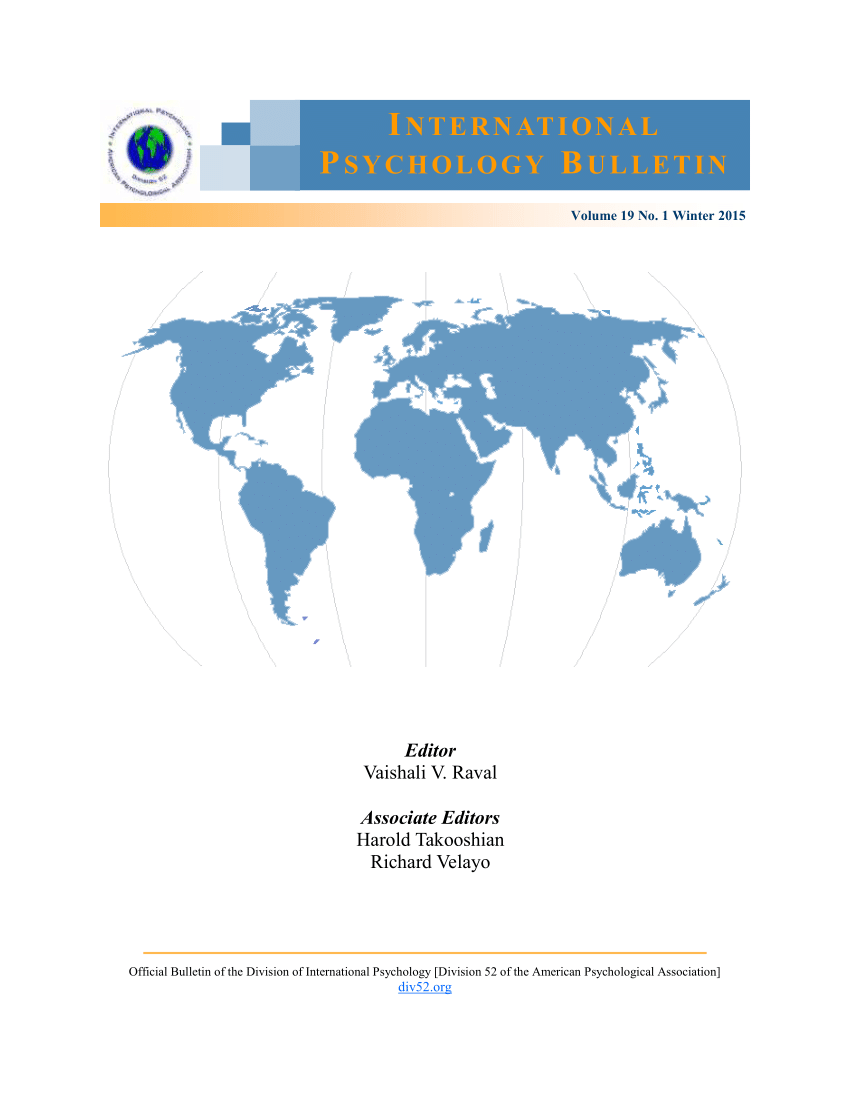 PDF) Internationalizing Psychology: The Importance of Student Research