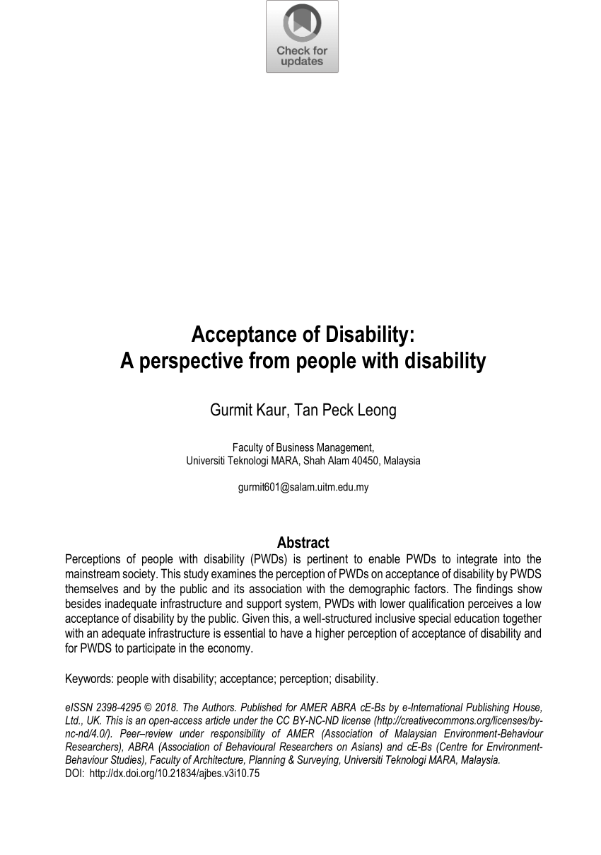 disability essay titles