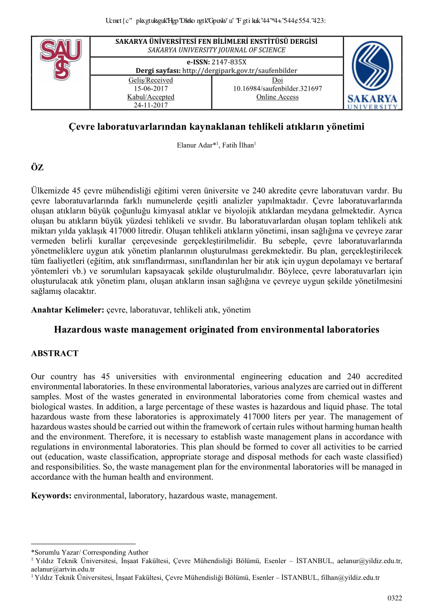 research paper on hazardous waste management