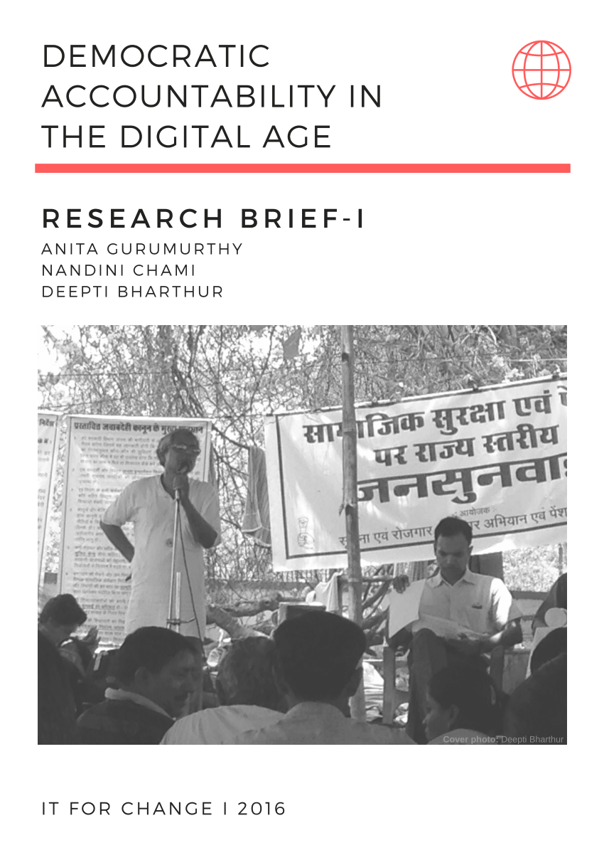 (PDF) ‘Democratic accountability in the digital age’, Bengaluru IT for