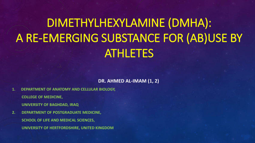 PDF Dimethylhexylamine DMHA A Re emerging Substance for Ab