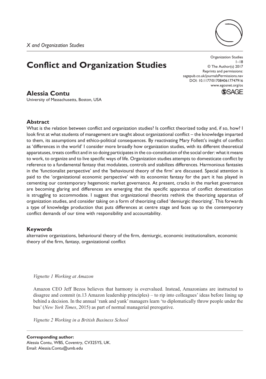 case study on conflict of interest in organization