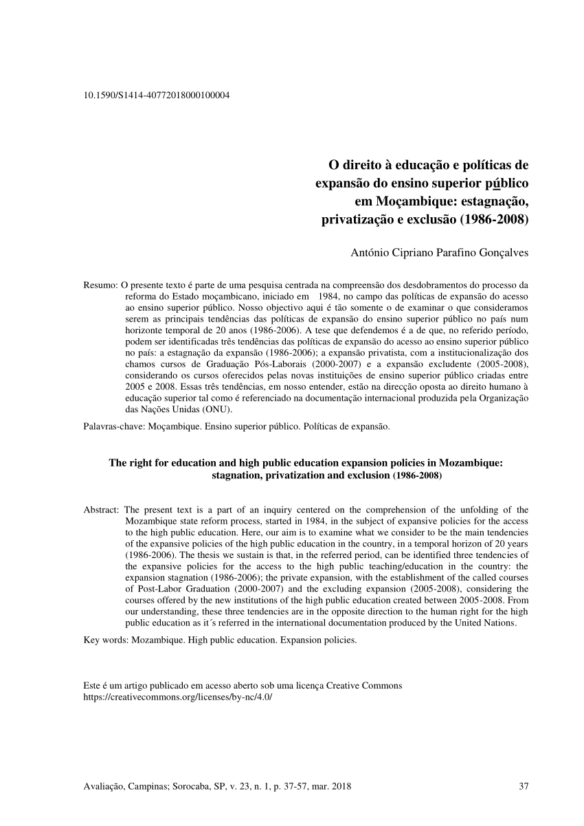 PDF) Qualidade do ensino superior de ciências contábeis: um diagnóstico nas  instituições localizadas na região norte do estado do Paraná