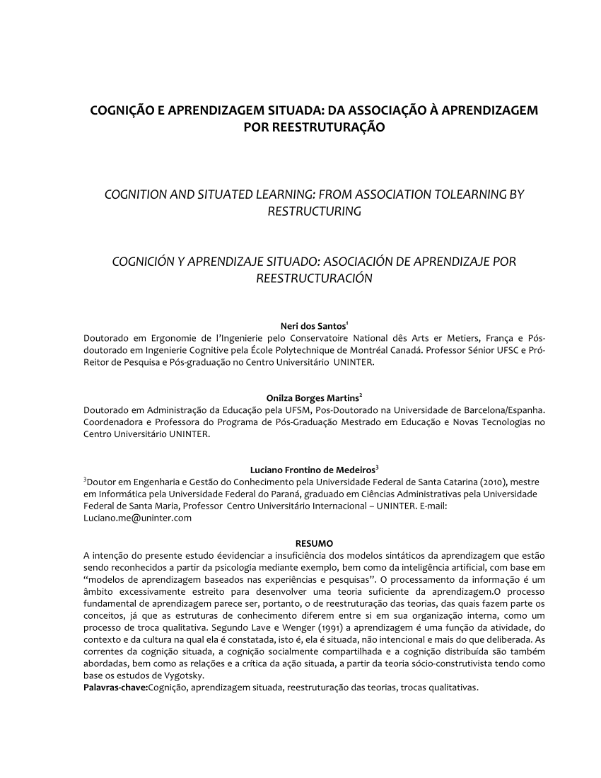 INCATEP - Release Press 2, PDF, Cognição
