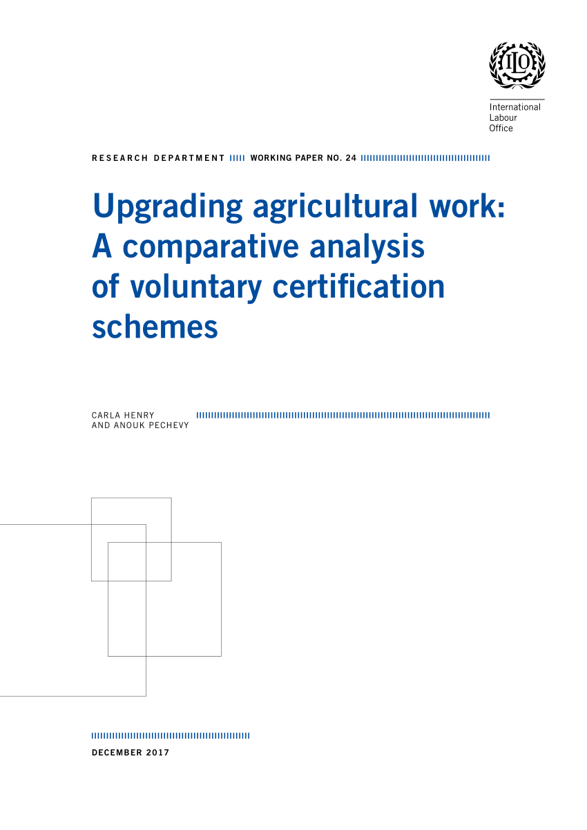 PDF) Upgrading agricultural work: A comparative analysis of ...