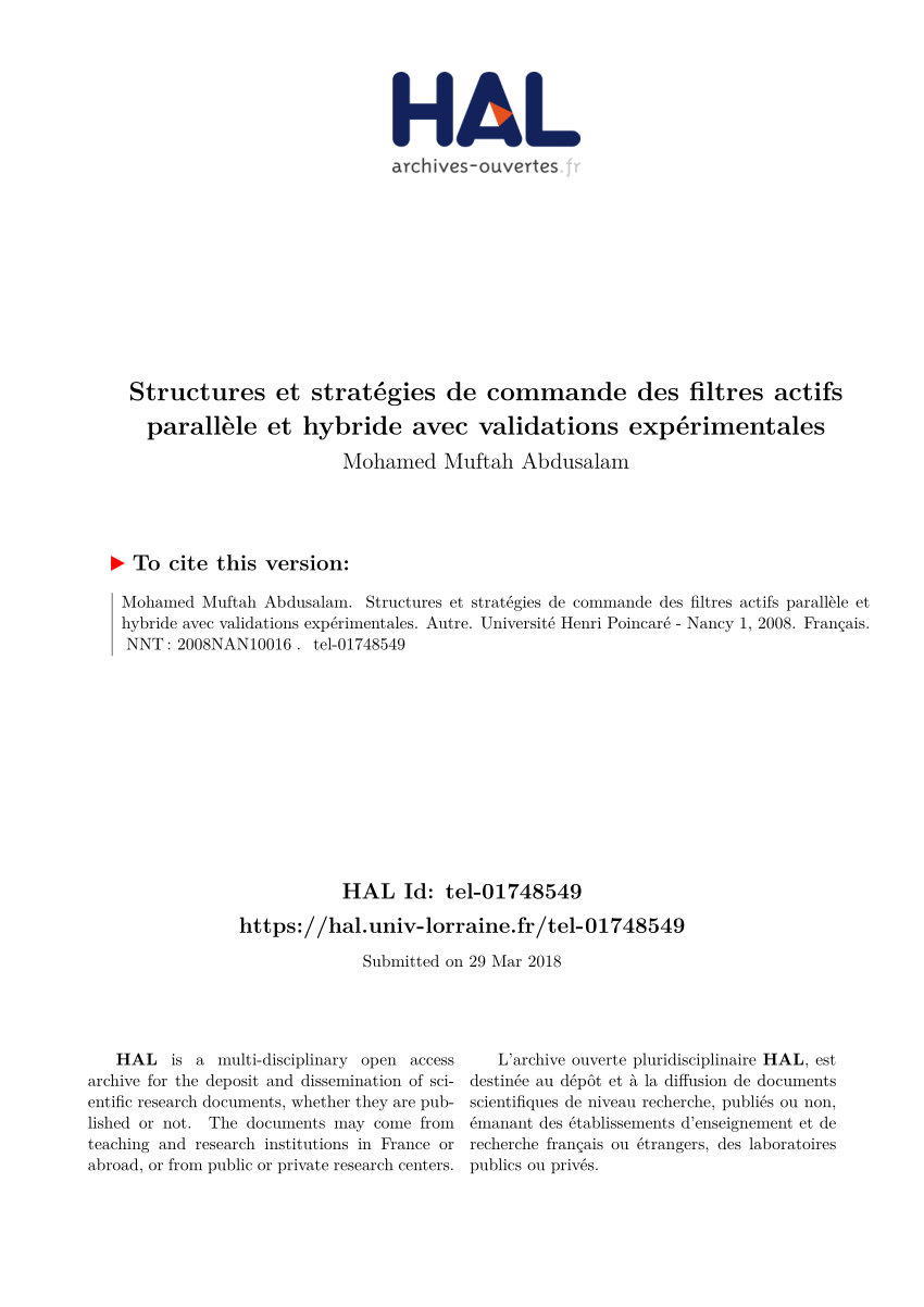 Filtre, PDF, Filtre (électronique)