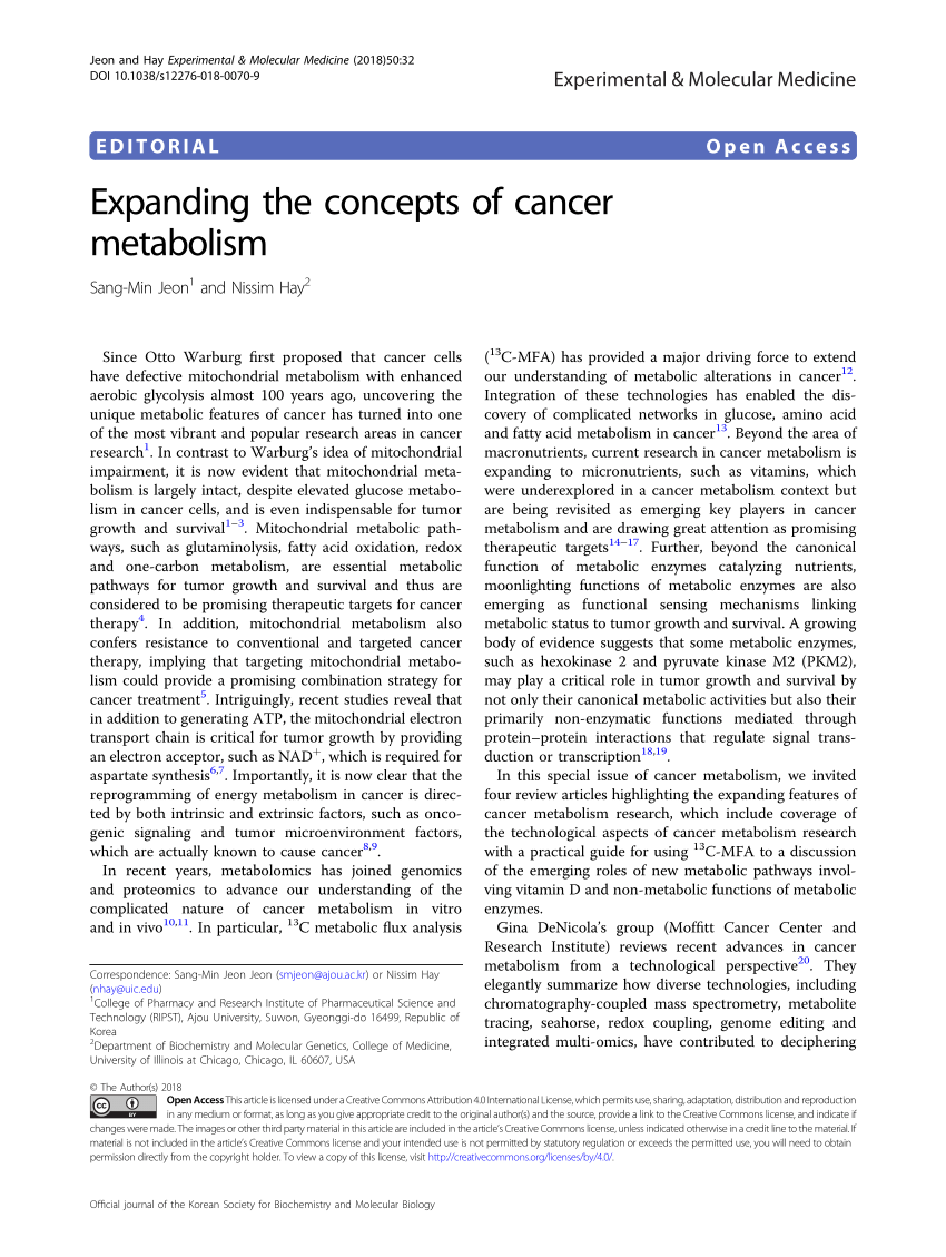 cancer metabolism thesis