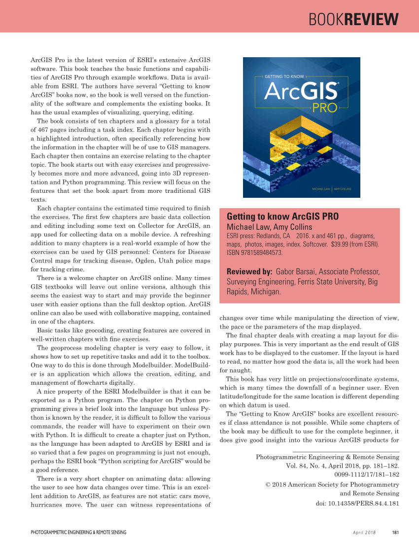 PDF Getting To Know ArcGIS PRO   Largepreview 