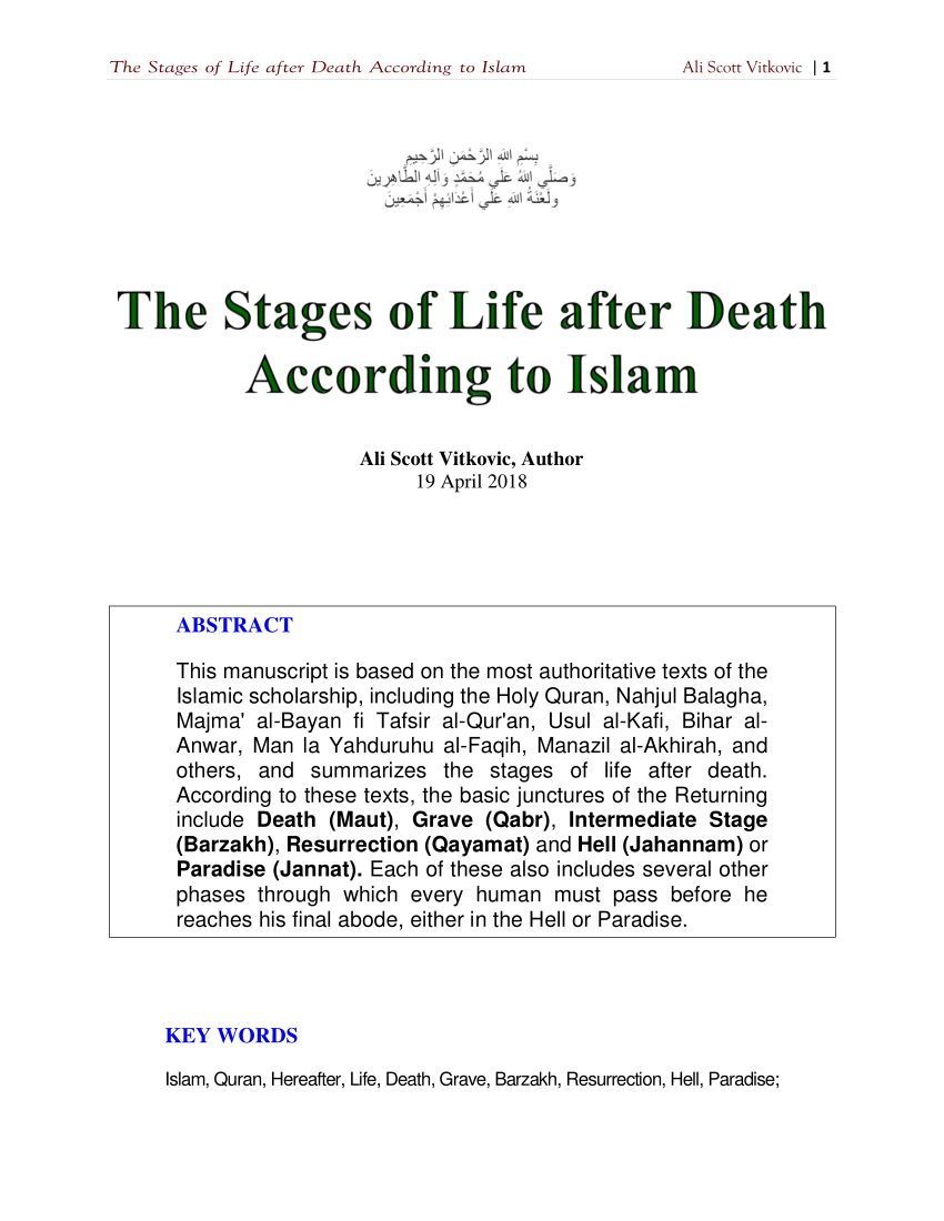 life after death in islam