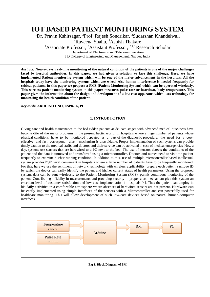 health monitoring system research paper