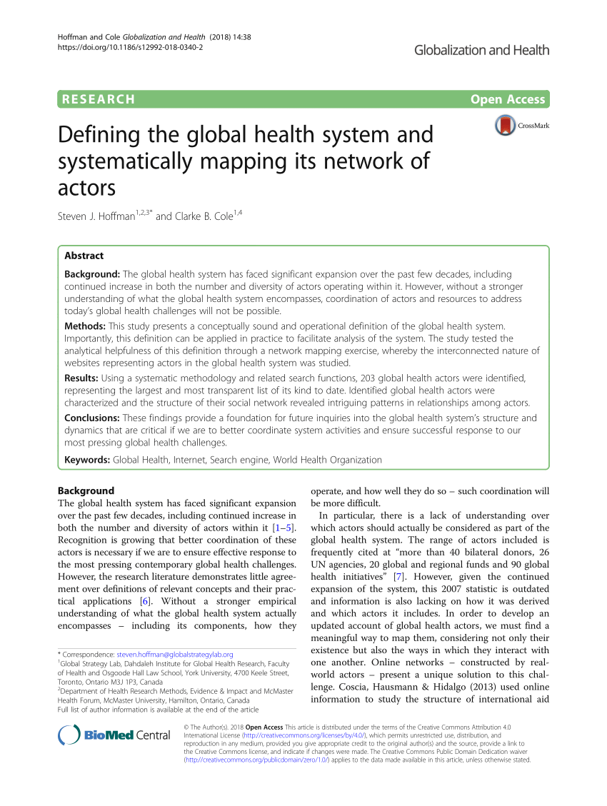 health system research paper