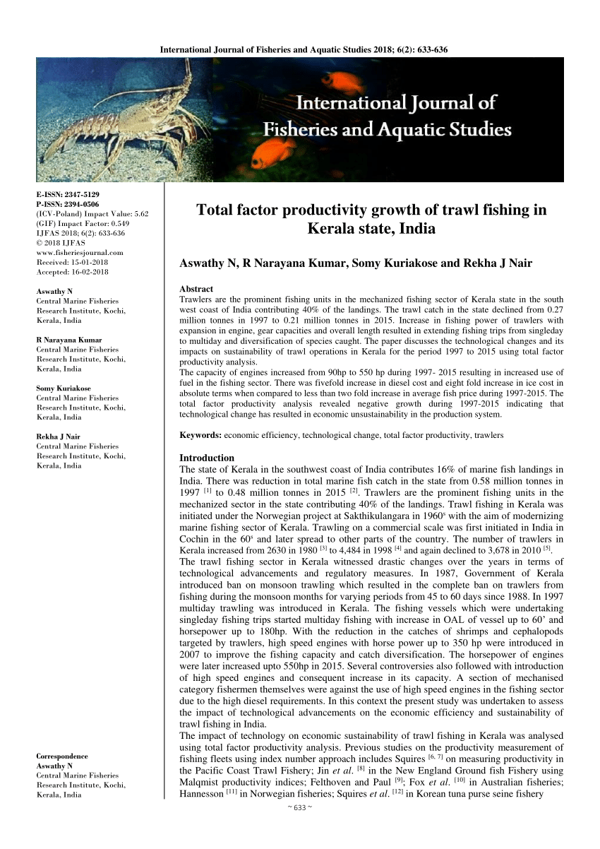 research article on fisheries