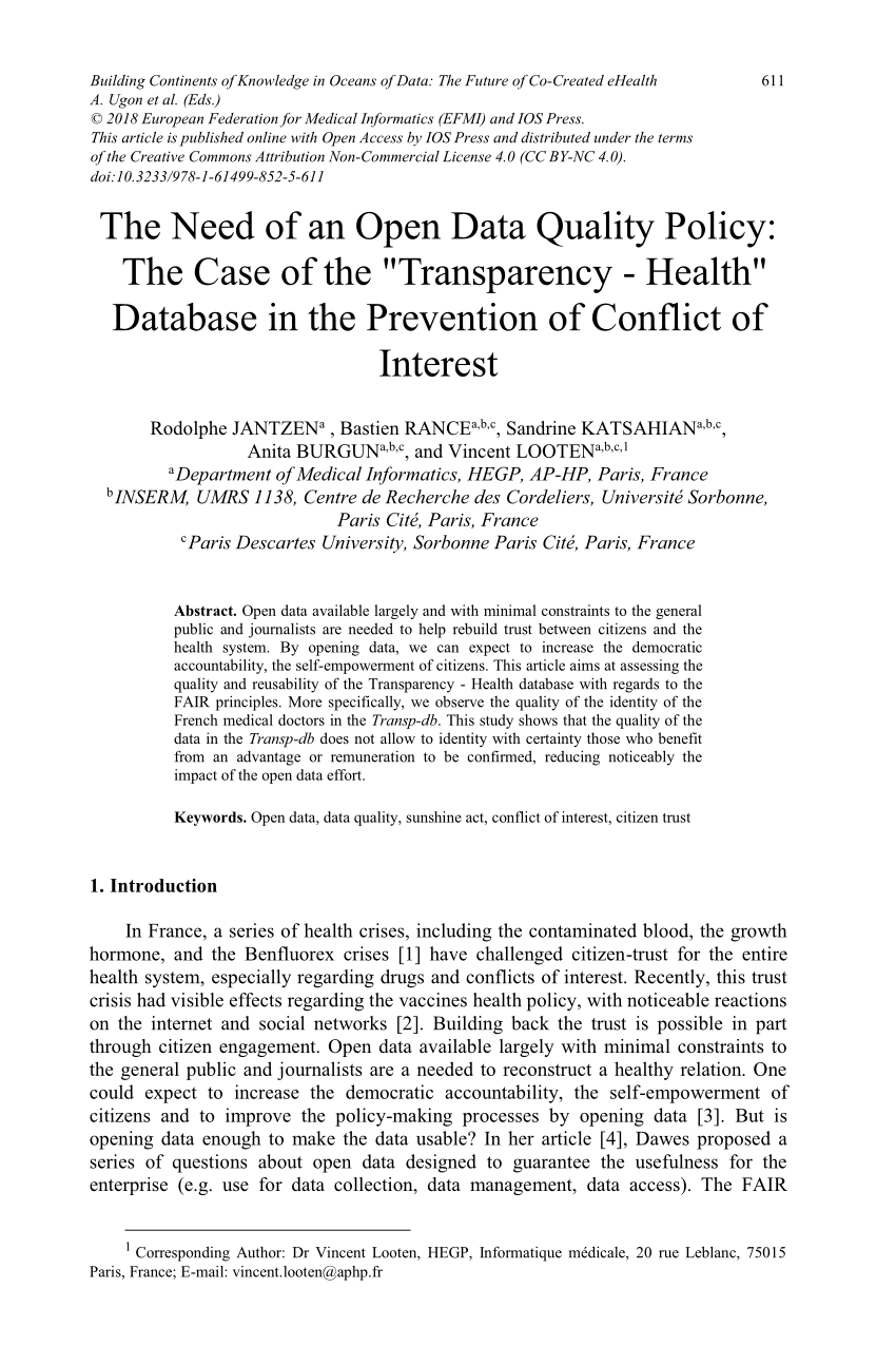 (PDF) The Need of an Open Data Quality Policy: The Case of ...