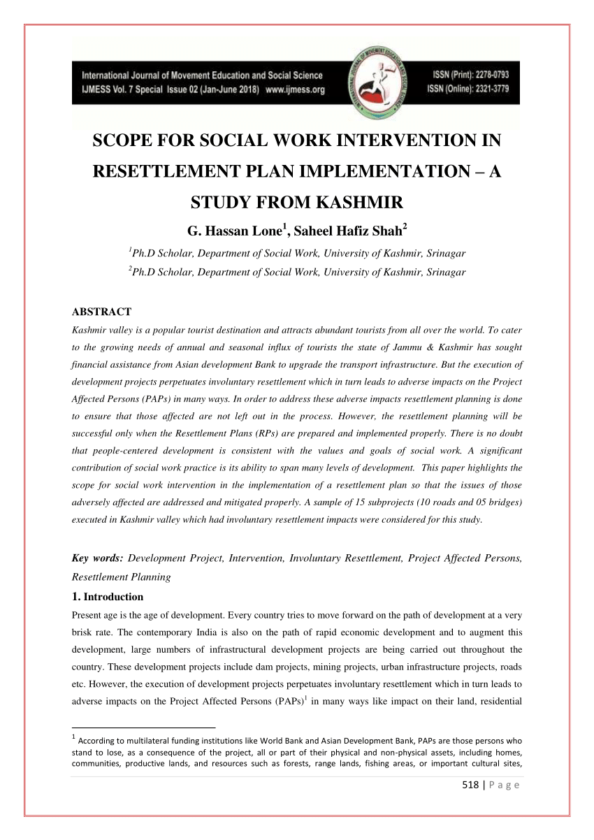 scope of social work research