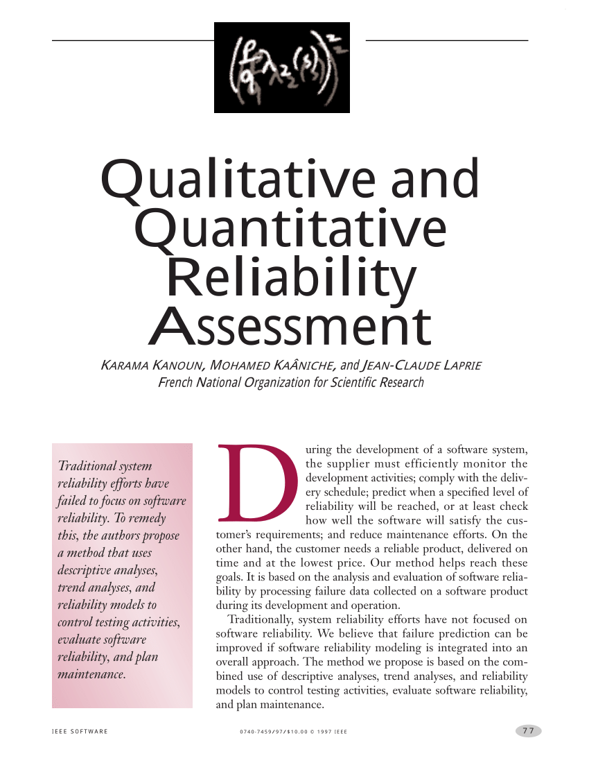 qualitative reliability