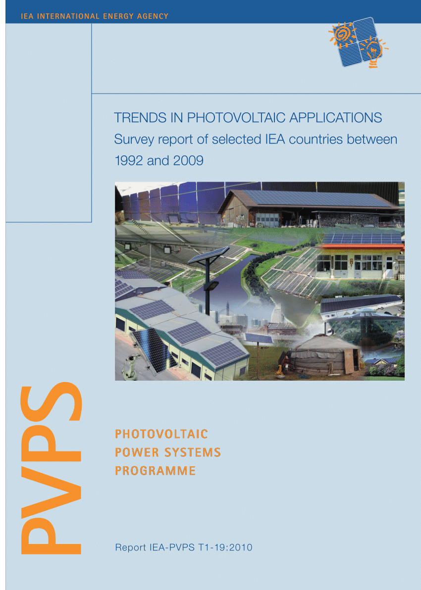 Pdf Trends 10 In Photovoltaic Applications