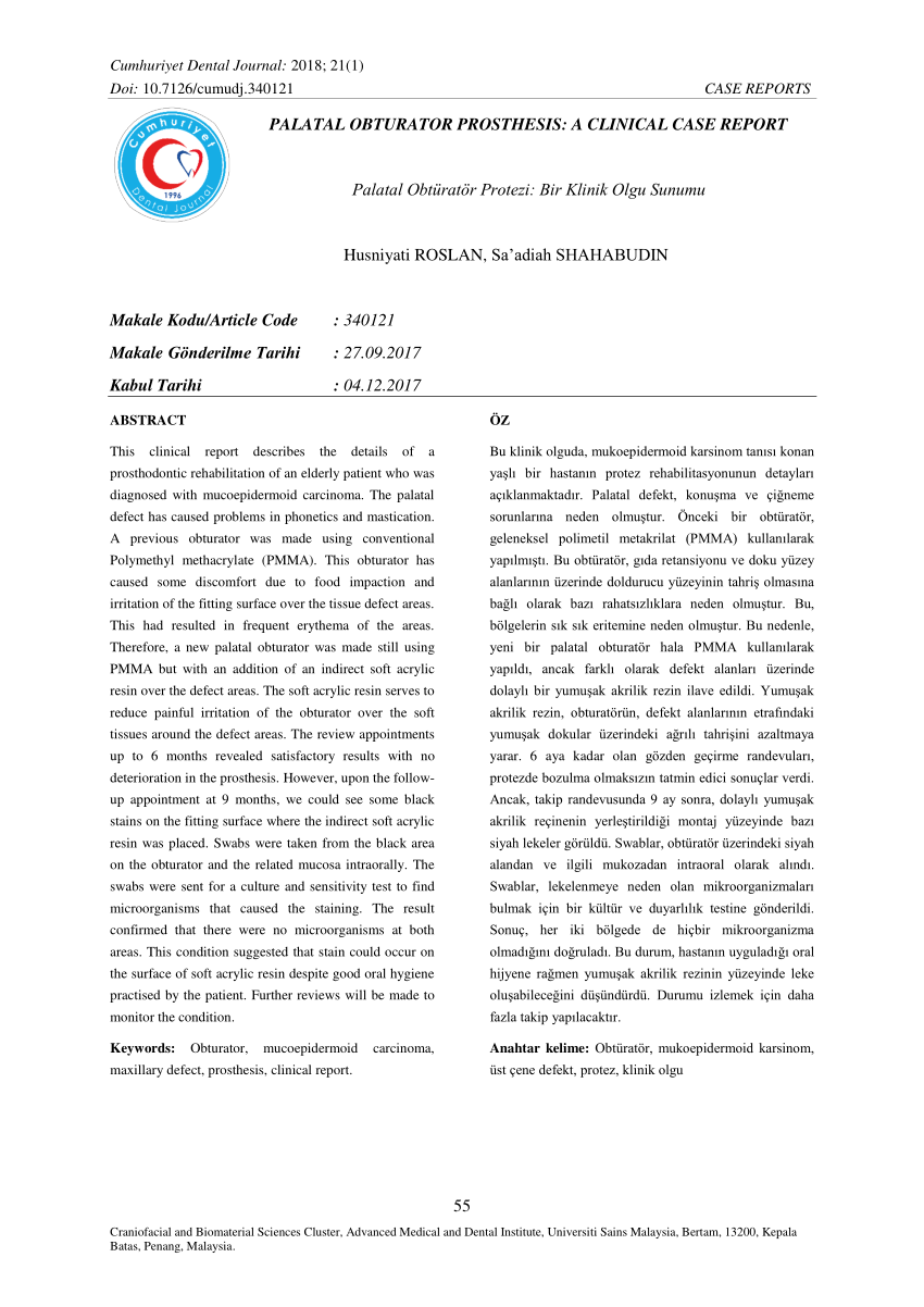 Orthologic Prize Case Reports (1990) - R. R. Nashed, 1994