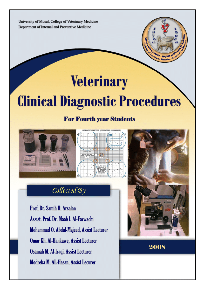 PDF) Veterinary Clinical Diagnostic Procedures for Fourth Year