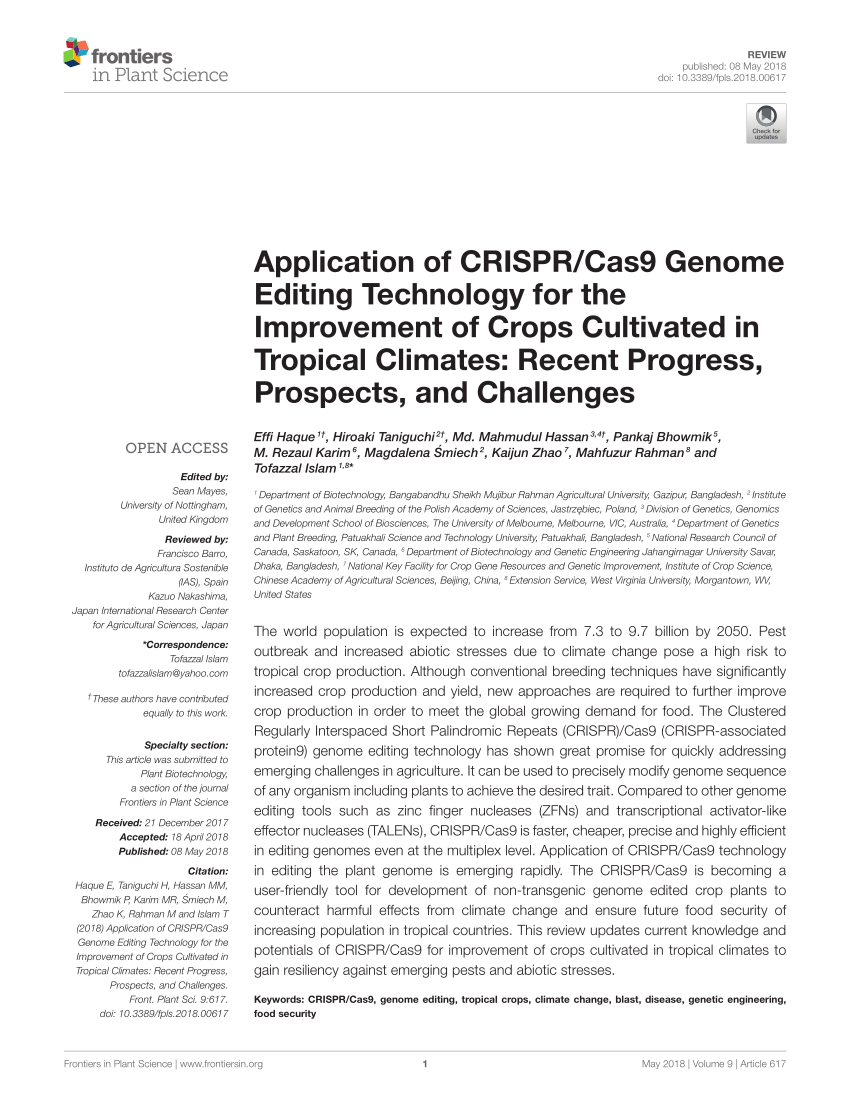 crispr technology research paper