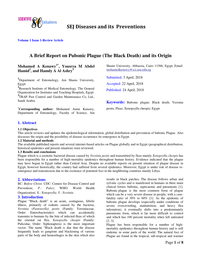 black death research paper