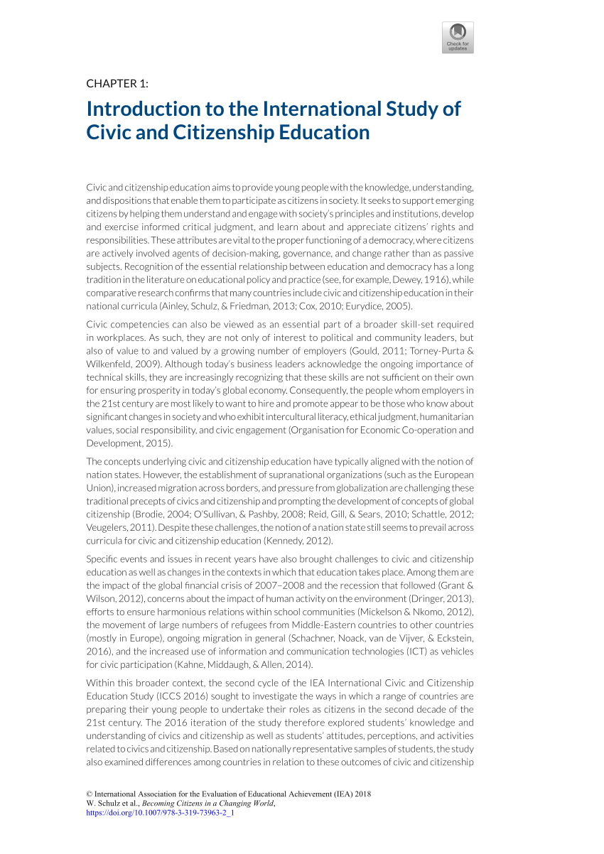 research proposal on civic education