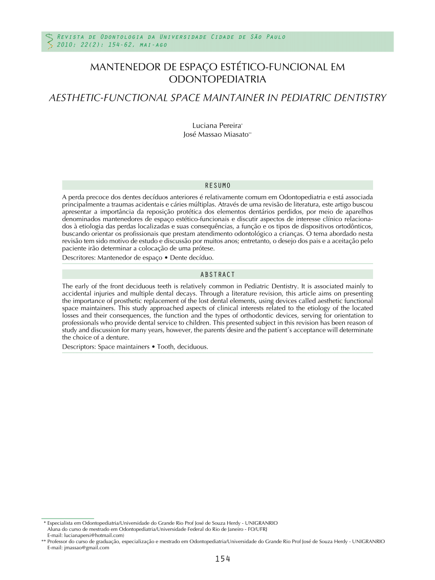 SciELO - Brasil - Prosthetic rehabilitation of a child with Rubinstein-Taybi  Syndrome after dental trauma: case report Prosthetic rehabilitation of a  child with Rubinstein-Taybi Syndrome after dental trauma: case report