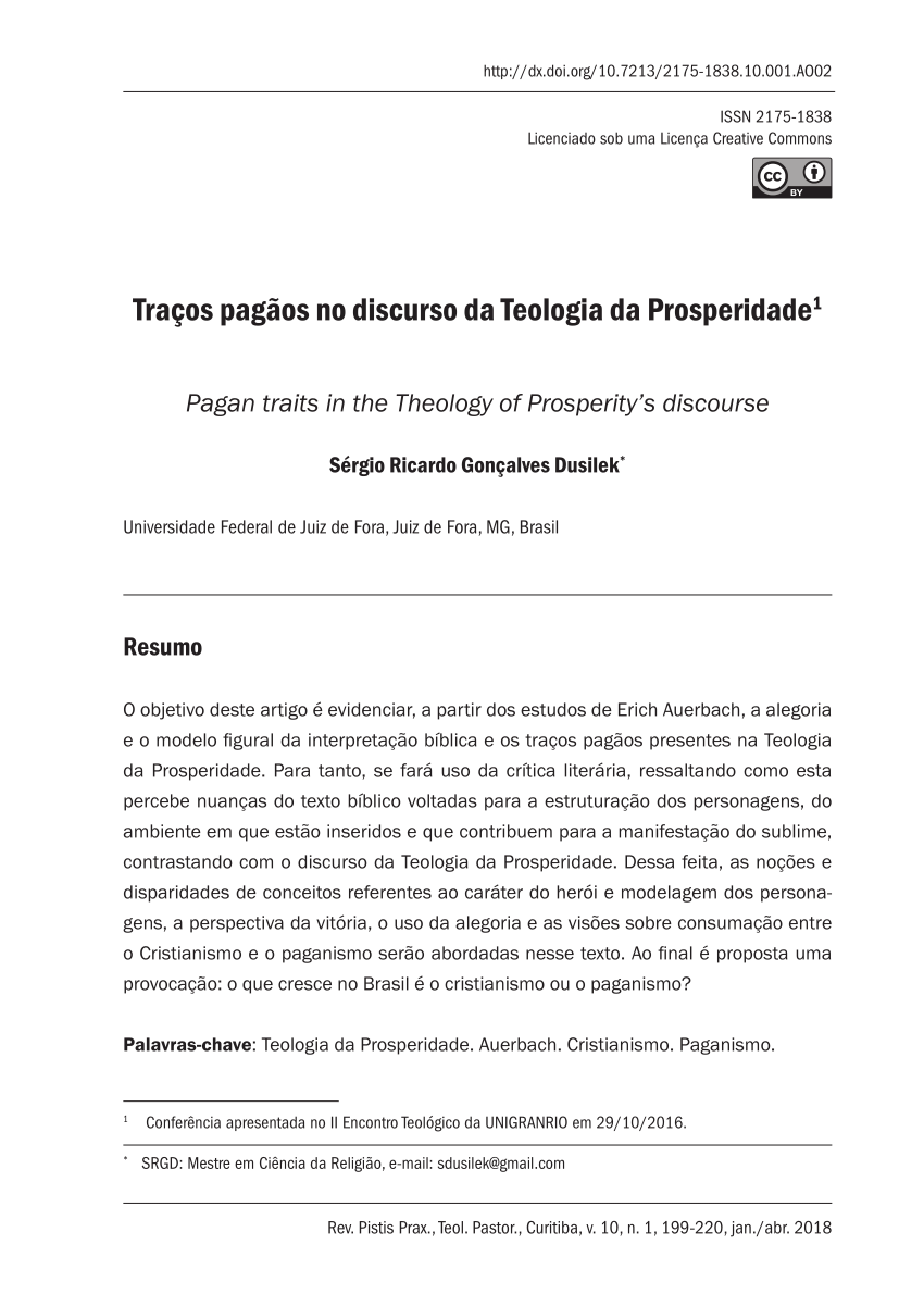 A Teologia Da Prosperidade À Luz Da Bíblia, PDF, Teologia da Prosperidade