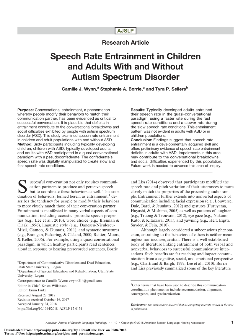 Frontiers  Phonetic entrainment in L2 human-robot interaction: an  investigation of children with and without autism spectrum disorder